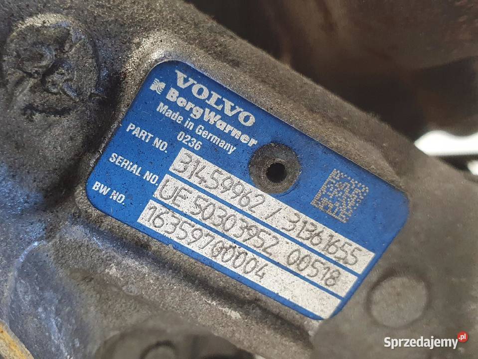 TURBOSPRĘŻARKA Volvo XC60 S60 V60 II 20 D4 turbo osobowe Części samochodowe Chełm
