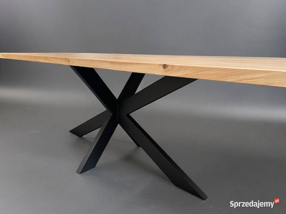 Stół dębowy noga pająk