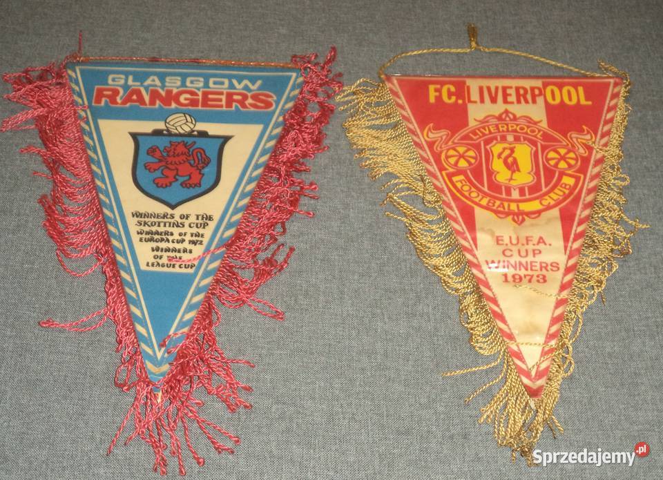 Glasgow Rangers FC Liverpool proporczyk piłka śląskie Piekary Śląskie sprzedam