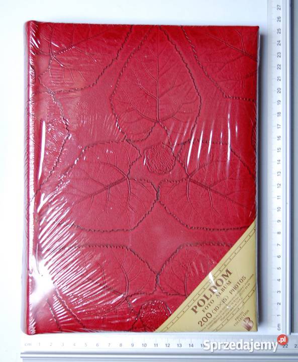Album 200 foto wytłaczany liście czerwony Poldom sprzedam