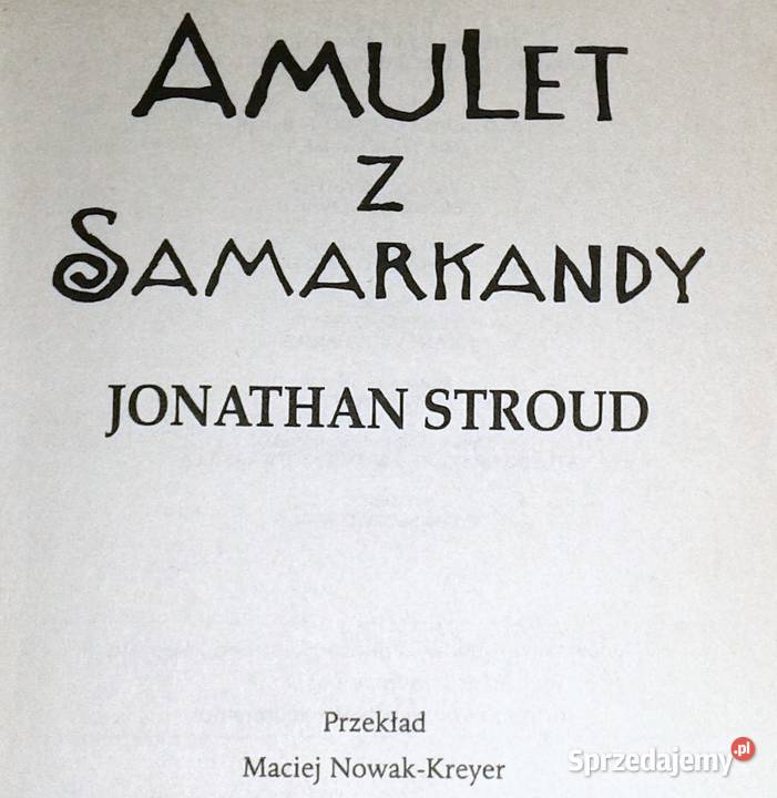 Amulet z Samarkandy Jonathan Stroud Chełm