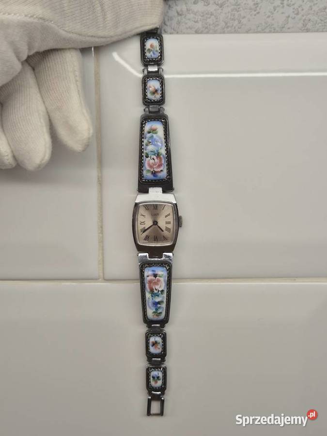 Zegarek koktajlowy ŁuczLuch ceramika Chorzów