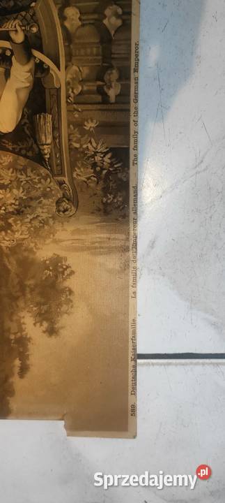 Stara Litografia 1900r Rodzina Cesarska Kaiser