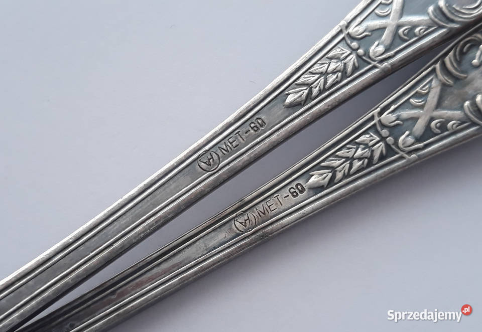 Posrebrzane widelce serwingowe do wędlin mięs 2 Dąbrowa Górnicza sprzedam