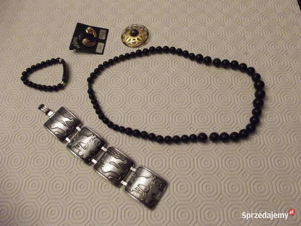 Sztuczna biżuteria 5 rzeczy 2 bransoletki Piekary Śląskie