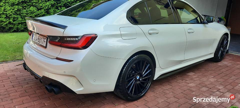 bmw g20 320i xdrive sedan biala perla Mpakiet światła LED śląskie Zawiercie
