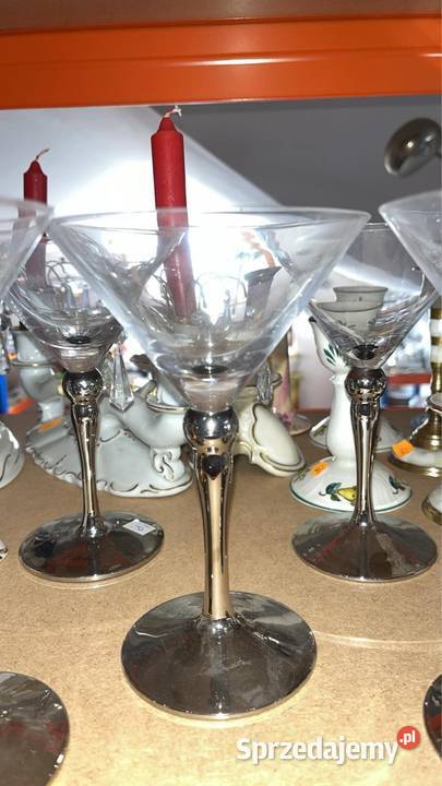 Kieliszek do szampana Nóżka srebrzona Czara jest