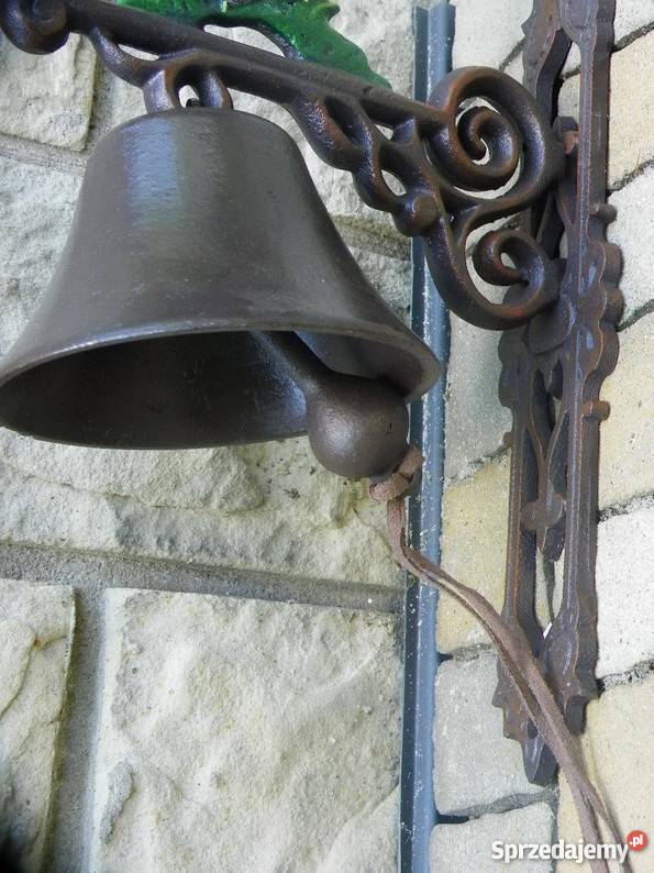 ZJAWISKOWY ŻELIWNY DZWON DZWONEK KOGUT
