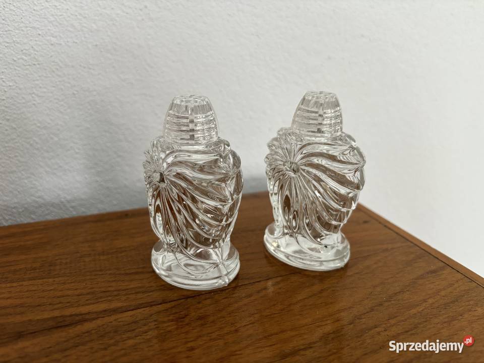 Solniczka i pieprzniczka Bohemia Glass komplet Wrocław
