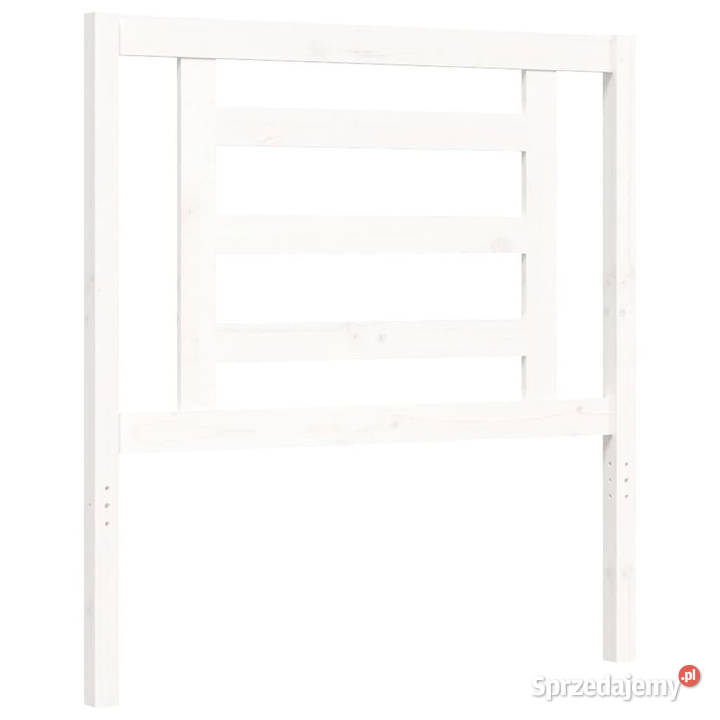 Rama łóżka bez materaca biała lite drewno sprzedam