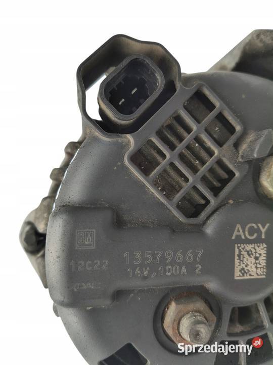 ALTERNATOR Opel Astra J 16 16V oryginał 13579667 lubelskie Chełm