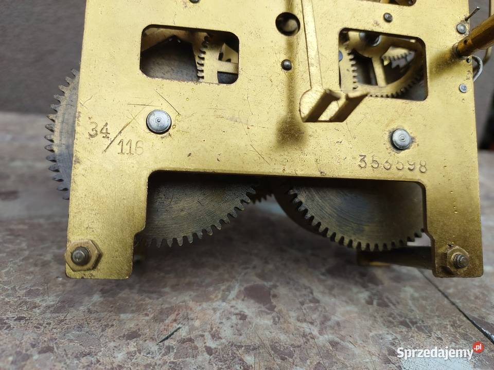 623 Mechanizm małego zegara ściennego Mauthe Antyki