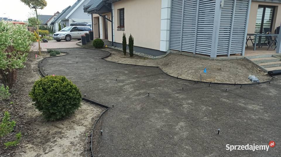 Trawnik ogród zakładanie Glebogryzarka separ Pruszków