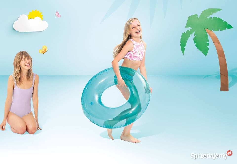 Koło dmuchane do pływania półprzezroczyste wielkopolskie Poznań