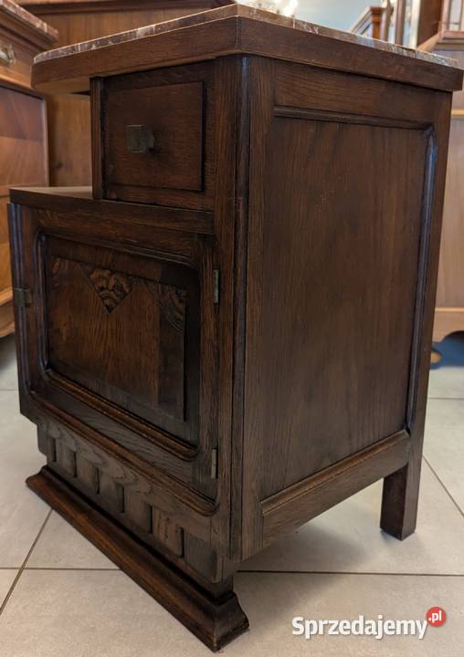 Piękna dębowa szafka art decosklep Dąbrowa