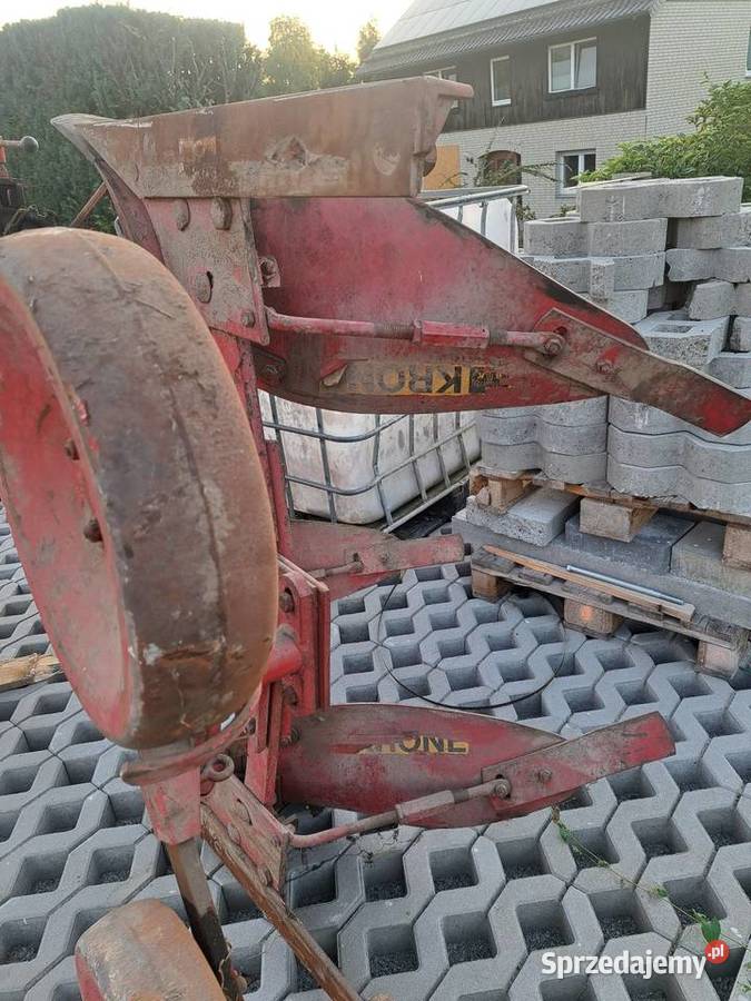 Pług obrotowy krone orginalny duży dwuskibowy Januszkowice