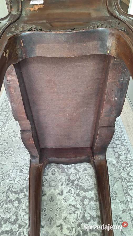 Antique Louis XV style card table with REMPEX Warszawa