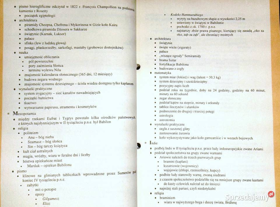 Notatki z lekcji Historia Starożytność Pozostałe lubelskie