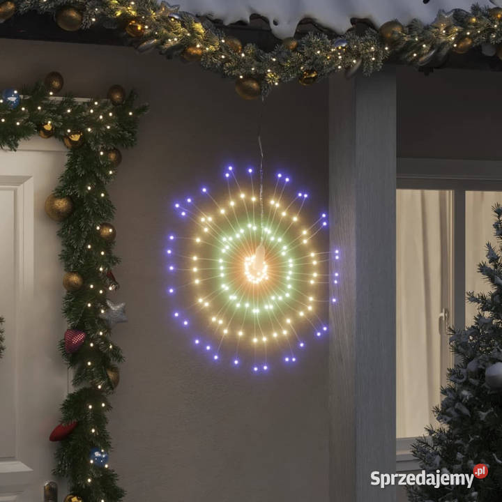 Ozdoby świąteczne ze 140 lampkami LED 4 kolorowe
