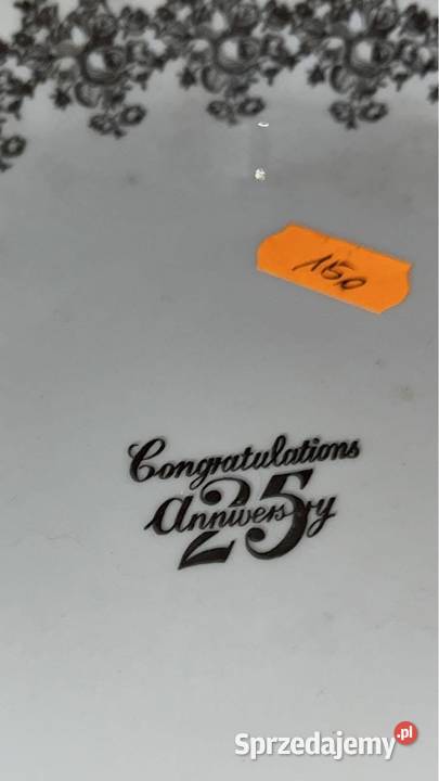 Patera Royal Albert Silver Anniversary 25 lecie Porcelana i szkło Gdańsk