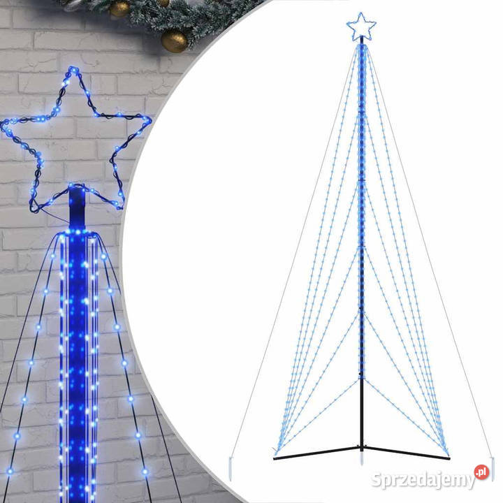 Lampki choinkowe 861 niebieskich LED 478 mazowieckie Warszawa