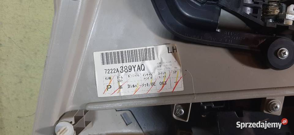 Boczek tapicerka drzwi Mitsubishi Outlander Lewy Drzwi