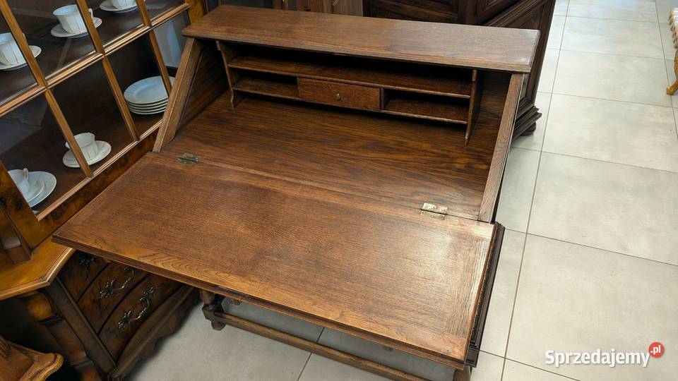 piękny dębowy sekretarzyksklep Dąbrowa Górnicza śląskie
