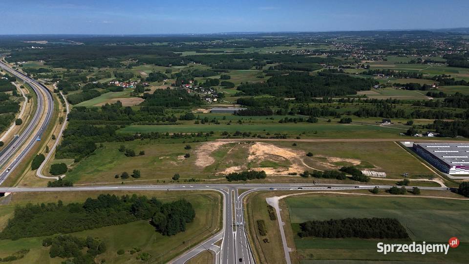 Działka inwestycyjna zjeździe z Autostrady A4 w Borek Wielki