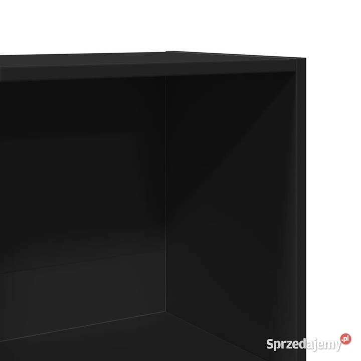 Regał na książki czarny 40x30x189 materiał Warszawa