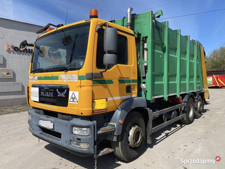 MAN TGM 26290 śmieciarka podwozie 6x2 Ekocel XLS Nowiny