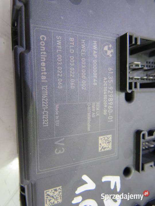 MODUŁ STEROWNIK REM BMW 1 F20 16 TB 9298960