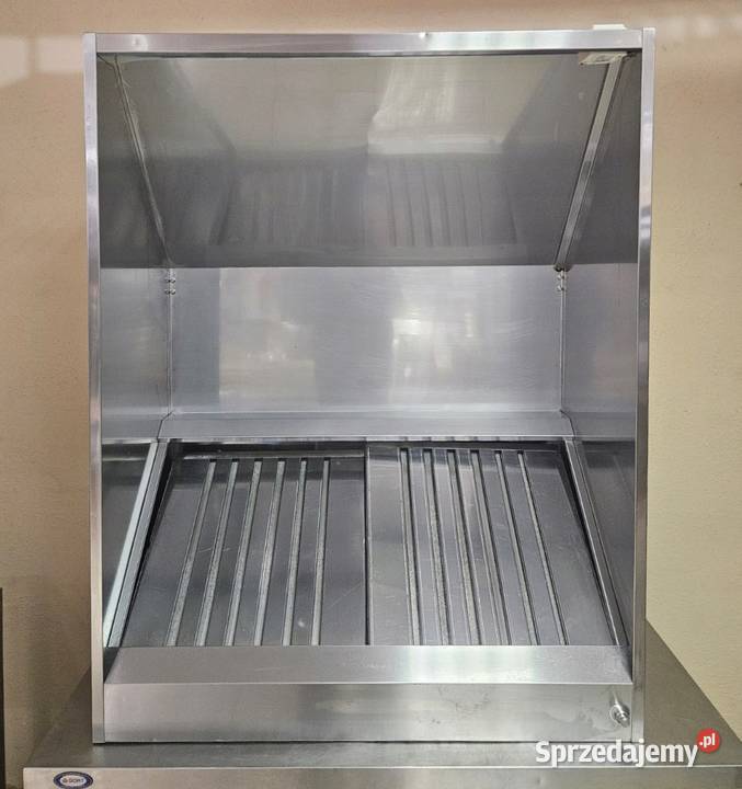 Okap nierdzewny przyścienny 95 x 120 z wbudowaną śląskie