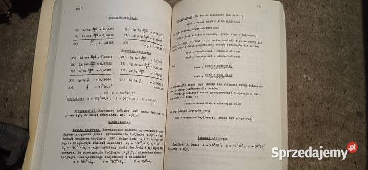 Książka podręcznik Trygonometria sferyczna Antykwariat dolnośląskie