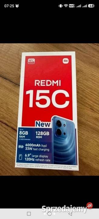 NOWY Xiaomi Redmi 15C 128GB Z Salonu Orange
