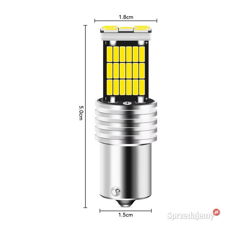 Żarówki LED P21W BA15S R5W 12V 1200Lm łódzkie