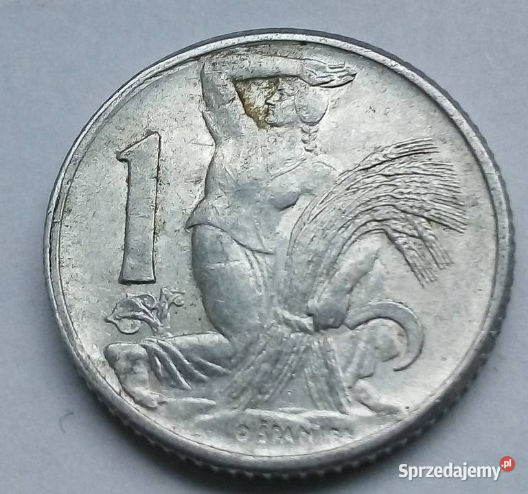 CZECHOSLOWACJA1 KORONA1950 rAL Numizmatyka Legionowo sprzedam