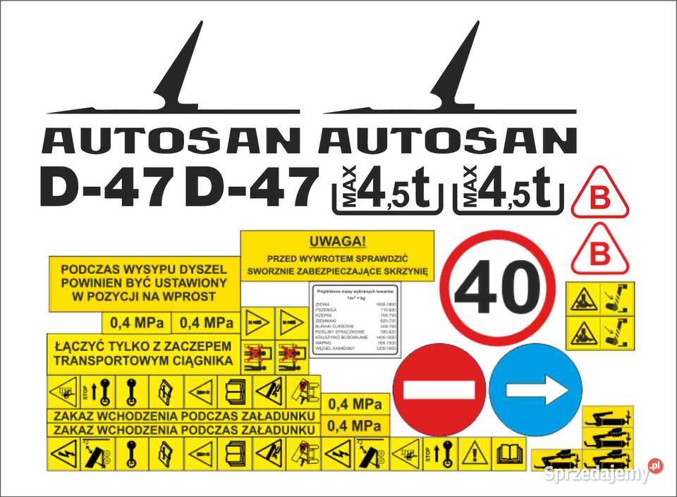 Naklejki na maszyny rolnicze Pleszew