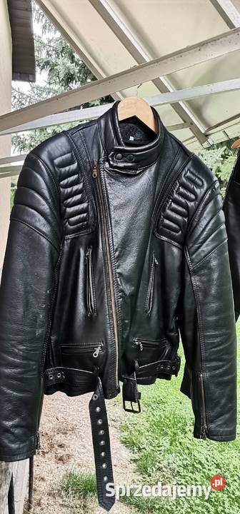 Ubranie motocyklowe skórzane spodnie i kórtka lubelskie