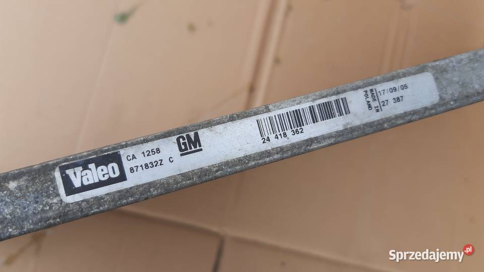 chłodnica klimatyzacji opel vectra c signum 18 dolnośląskie Dębno sprzedam