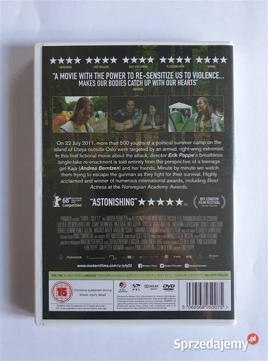 Film Płyta DVD Utoya July 22 Sosnowiec