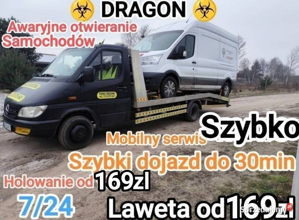 724 TANIO Pomoc Drogowa Zielona Góra DRAGON lubuskie