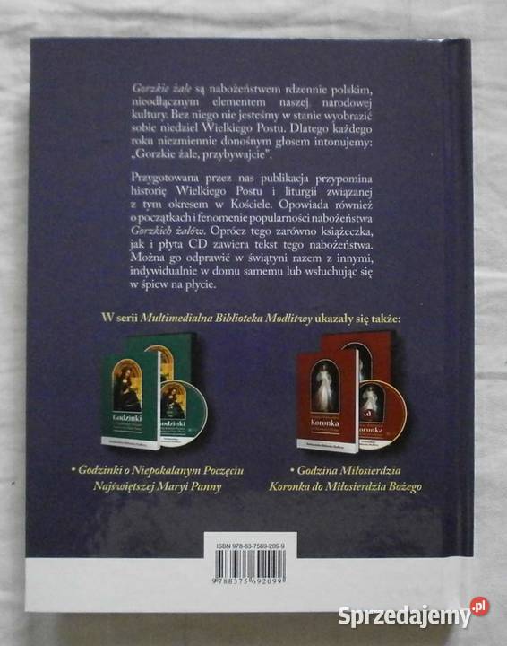 Gorzkie Żale nowa Książka z Płytą CD Kraków