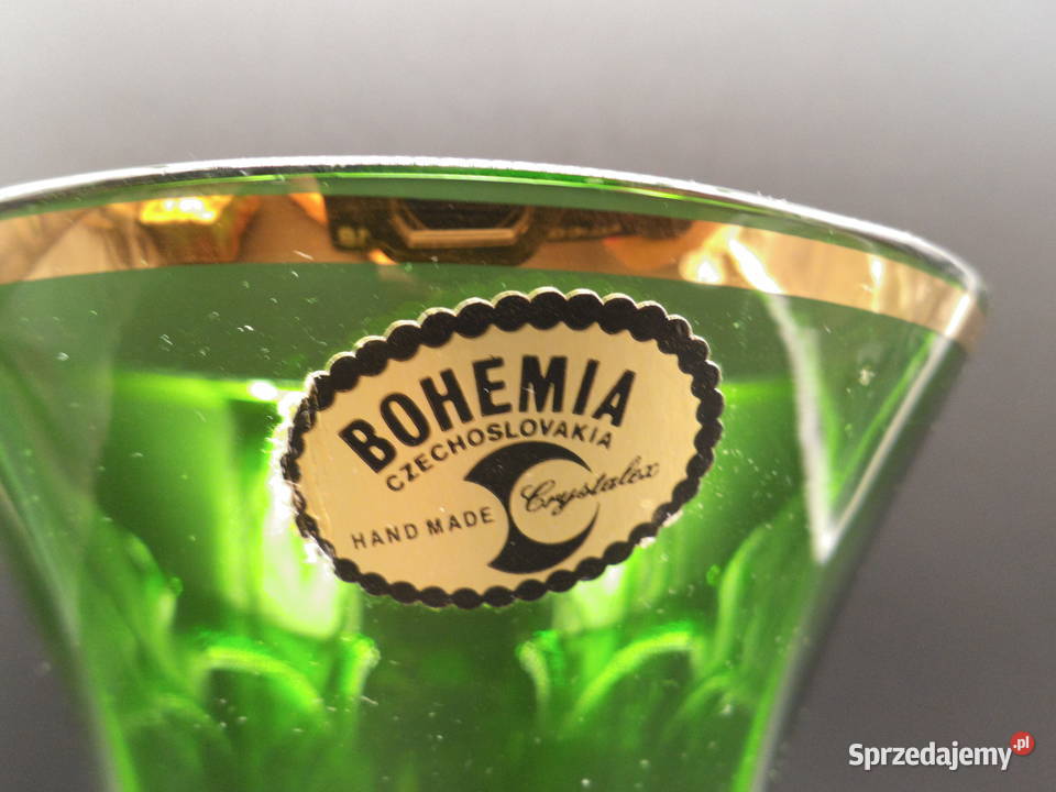 Szklany wazon z Czech Bohemia wykonany z Porcelana i szkło wielkopolskie Raszków