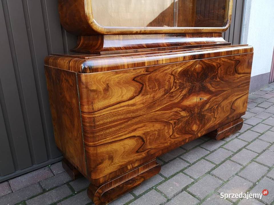 Witryna Serwantka ARTDECO Politura Orzech Stara Swarzędz sprzedam