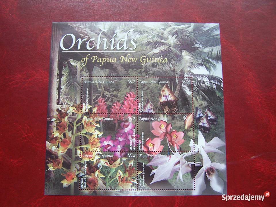 Papua Nowa Gwinea 2002 MNH Flora Kwiaty Orchidea Tychy
