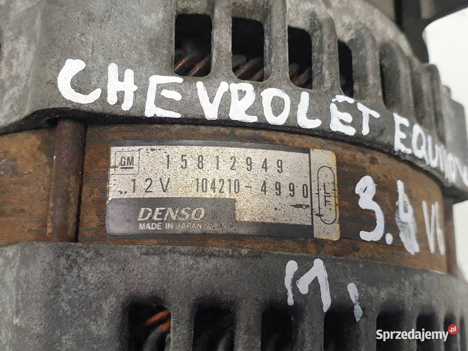 Chevrolet Equinox 34 V6 ALTERNATOR 1042104990 osobowe lubelskie Janów sprzedam