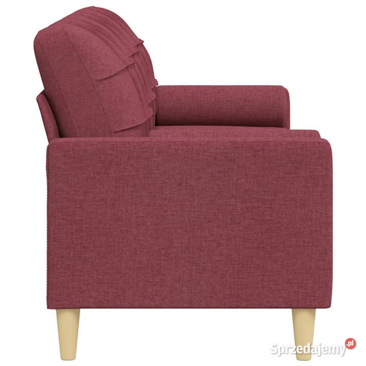 3osobowa sofa z poduszkami winna czerwień 210 Warszawa