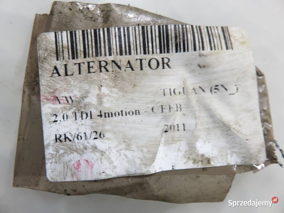 ALTERNATOR VW TIGUAN 5N 20 TDI 4motion