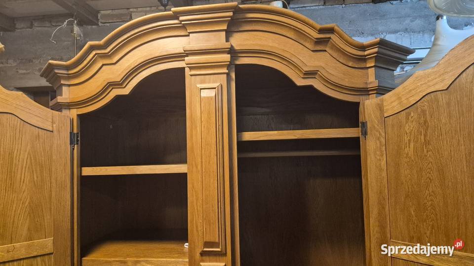 Szafa dębowa garderobiana 2 drzwiowa z Sypniewo