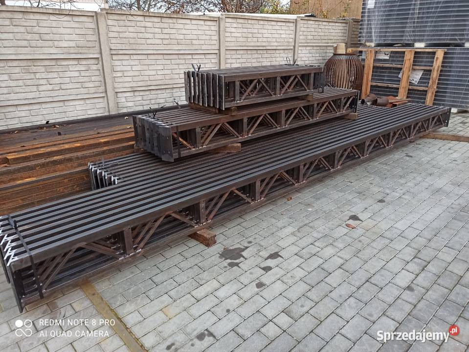 Konstrukcja Stalowa Dwuspadowa 6x12m Wiata Garaż